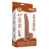 LoveToy SlidingSkin Gode avec Bourses Sliding Skin 17 x 4cm Marron